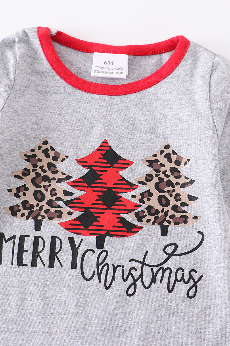 Buffalo Check Merry Christmas Romper