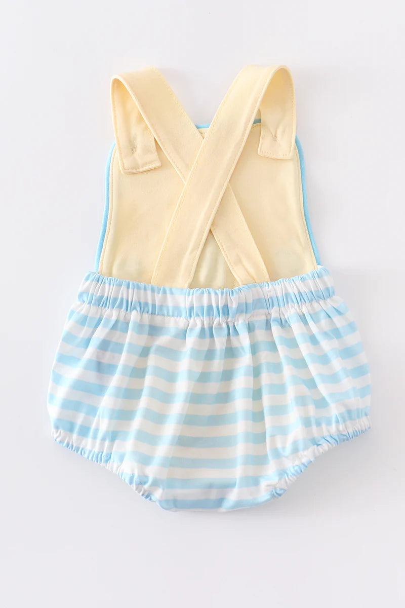 Bunny with Carrots Overall Bubble