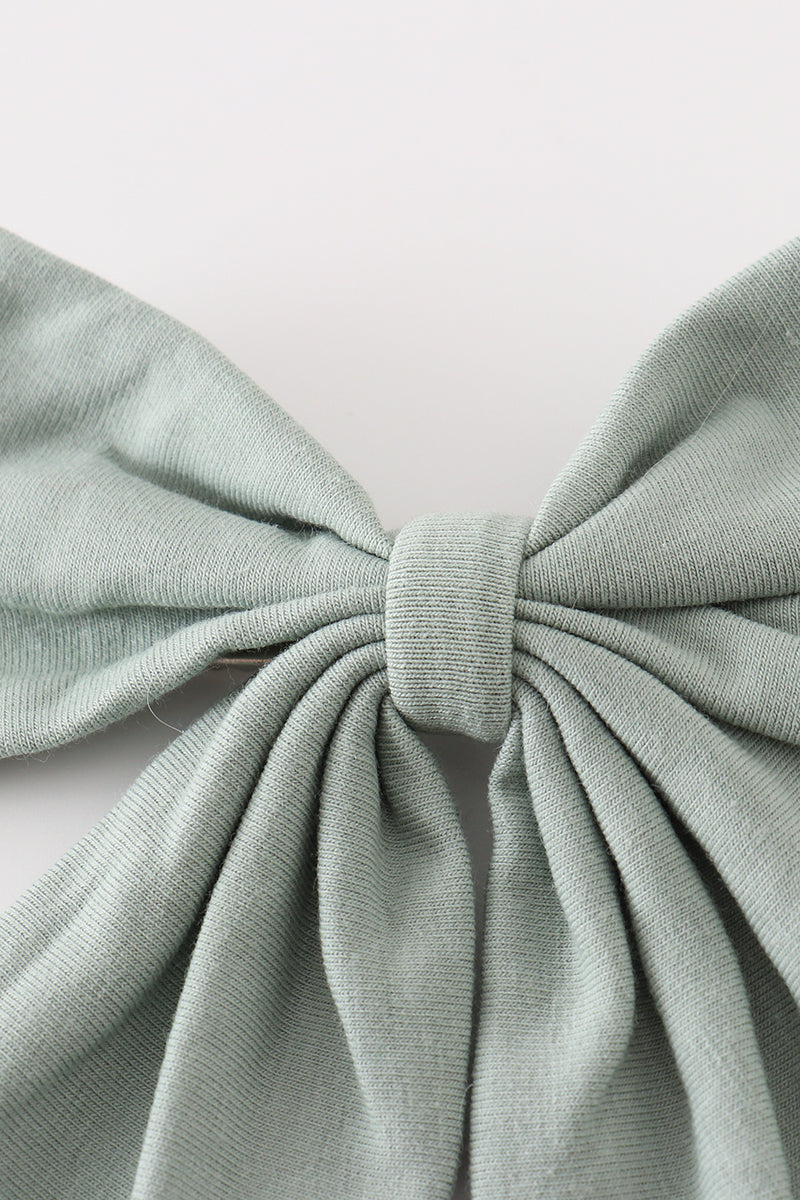 Sage Green Hairbow 6 Inch