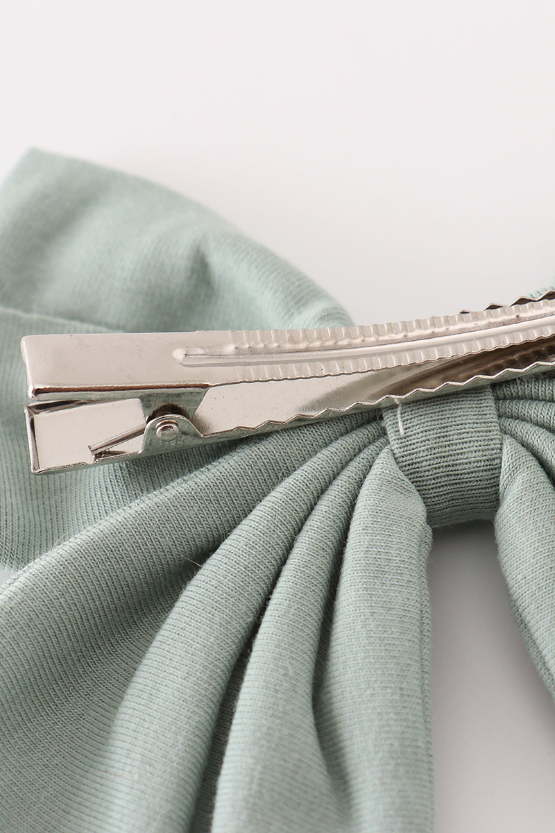 Sage Green Hairbow 6 Inch