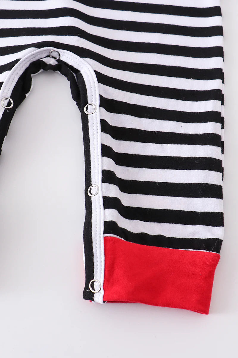 Striped Shark with Heart Romper