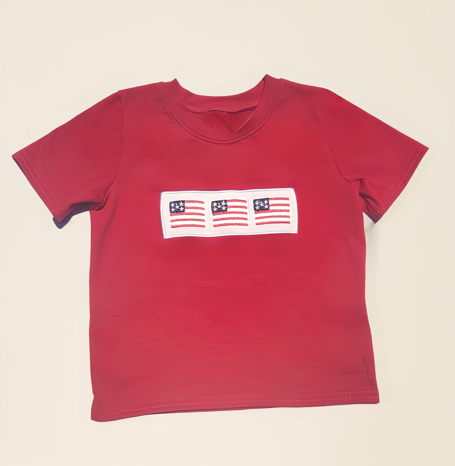 Red Patriotic Flag Shirt