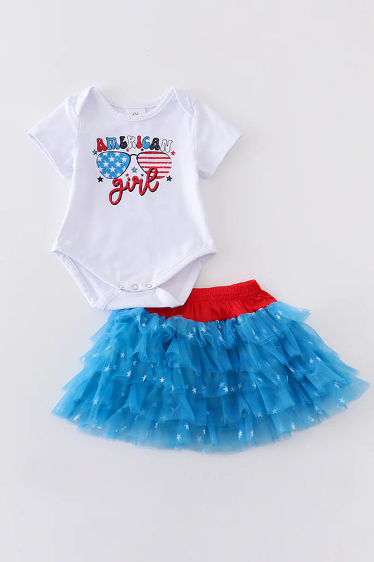 American Girl Onesie Skirt Set