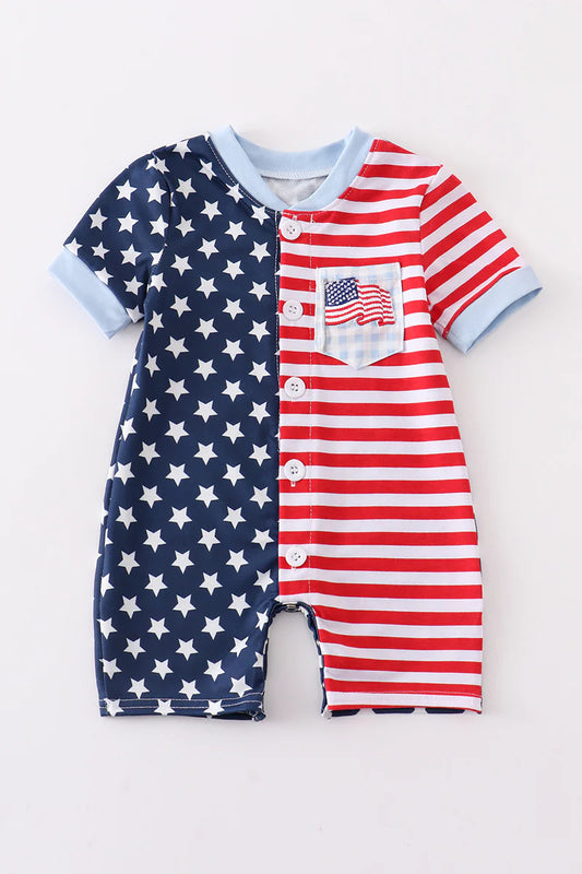 Stars and Stripes Patriotic Romper