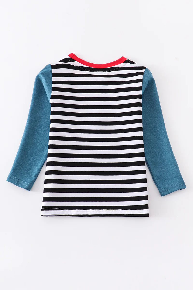 Striped Shark with Heart Top